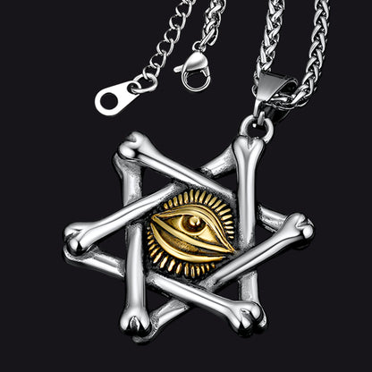 Faithheart Star of David Necklace With Eye of God for