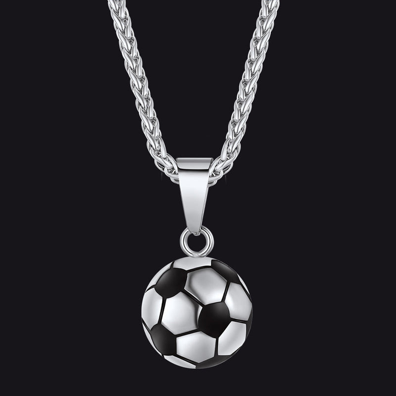 Soccer Football Necklace Sports Pendants for Ball Fans