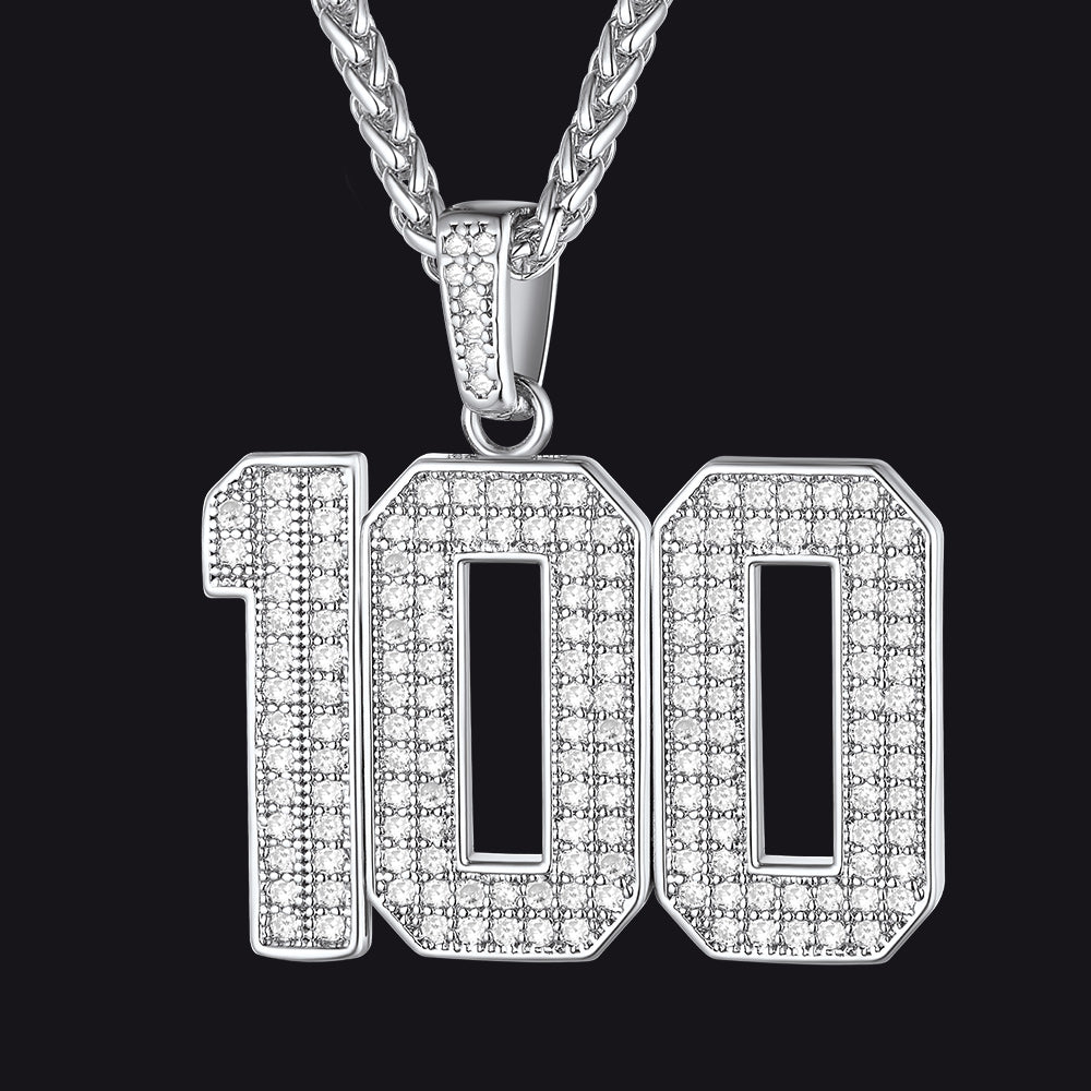 Gameday Custom Jersey Number Necklace With Cz for Sports Fan Cool Gifts