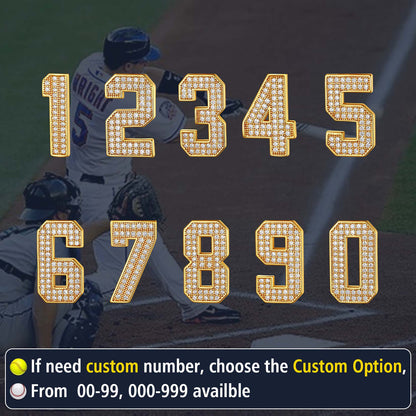 Gameday Custom Jersey Number Necklace With Cz for Sports Fan Cool Gifts
