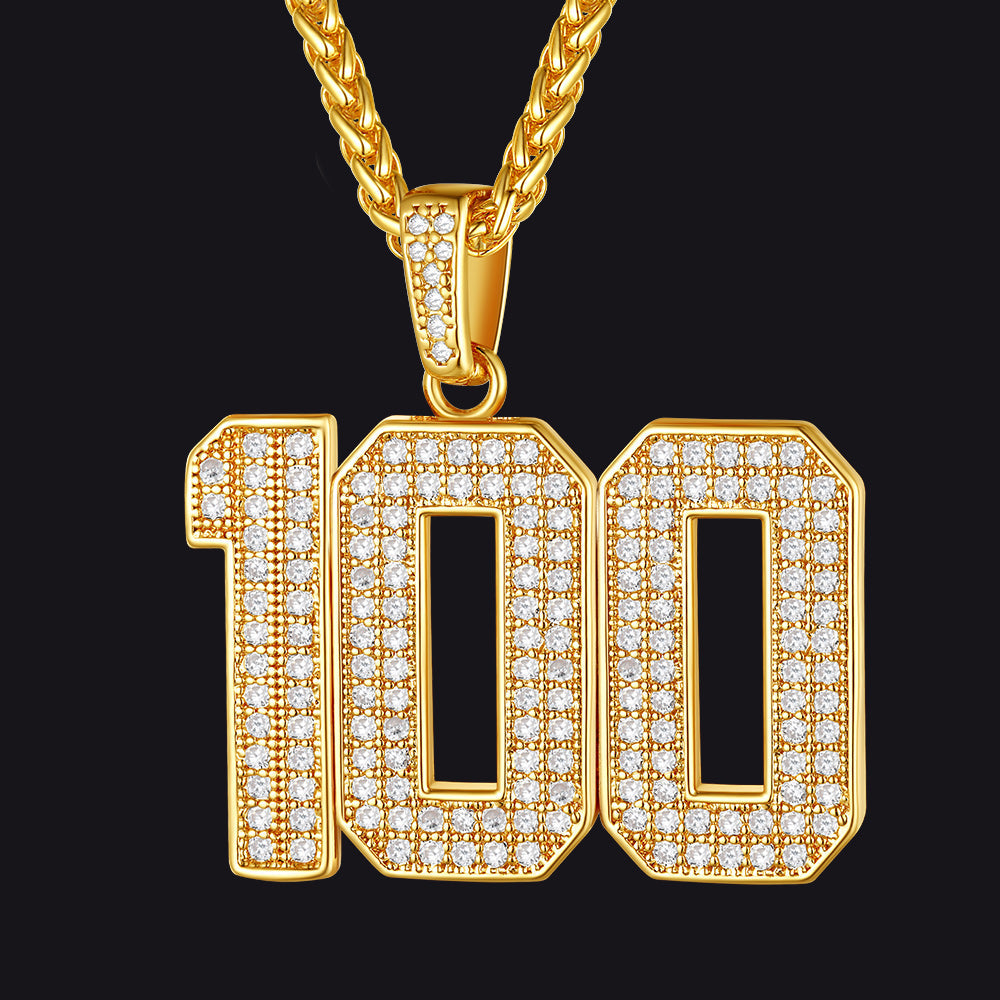Gameday Custom Jersey Number Necklace With Cz for Sports Fan Cool Gifts