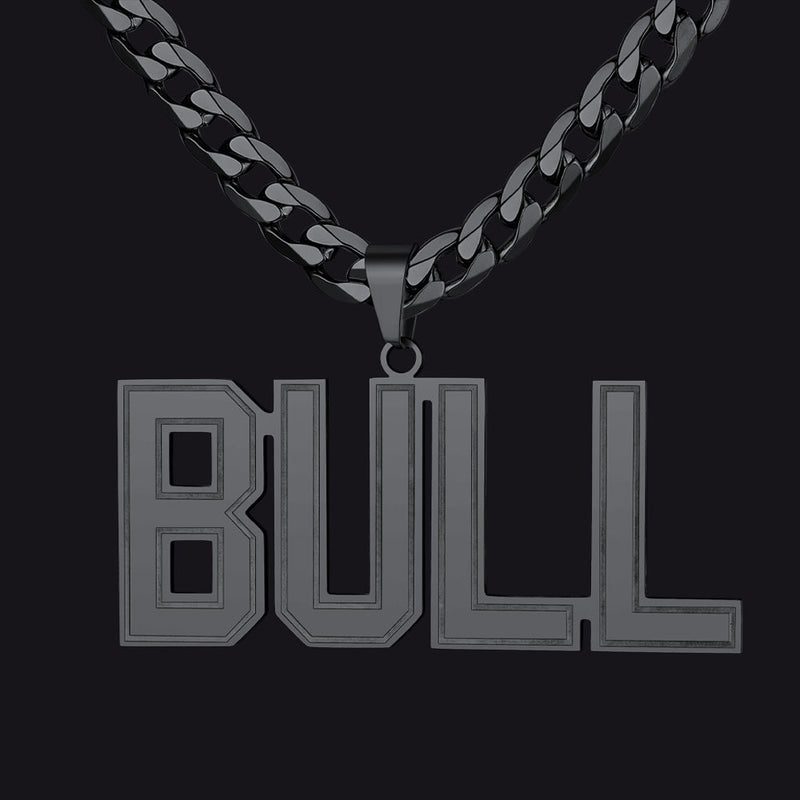 Custom Name Letter Cuban Link Chain Necklace for