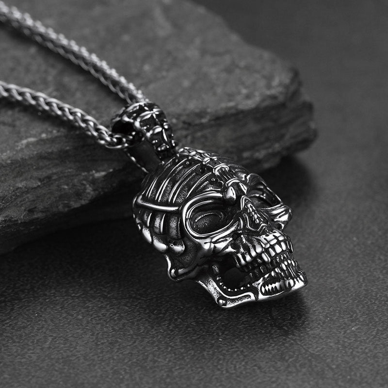 Gothic Skull Necklace Pendant for
