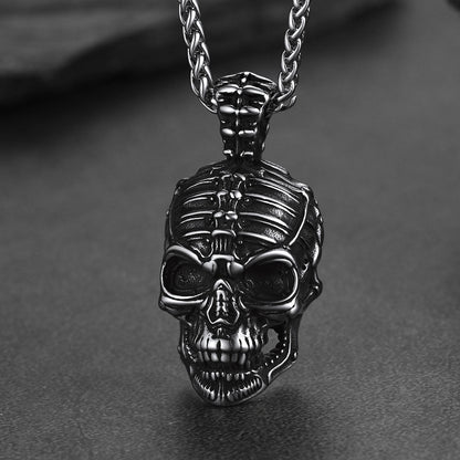 Gothic Skull Necklace Pendant for