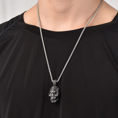 Gothic Skull Necklace Pendant for