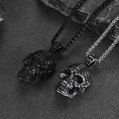 Gothic Skull Necklace Pendant for