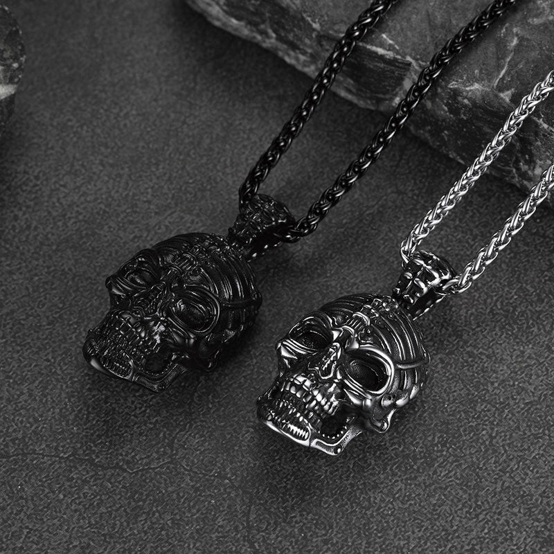 Gothic Skull Necklace Pendant for