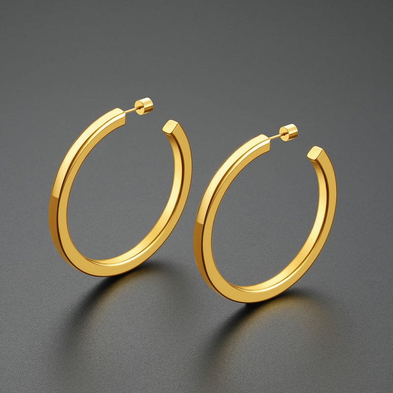 20/30/40/60/80mm Minimalist Hoop Earrings for