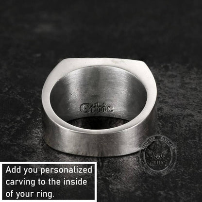 Nordic Dragon Sterling Silver Viking Spinner Ring
