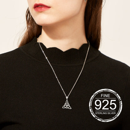 Sterling Silver Irish Celtic Knot Necklace for