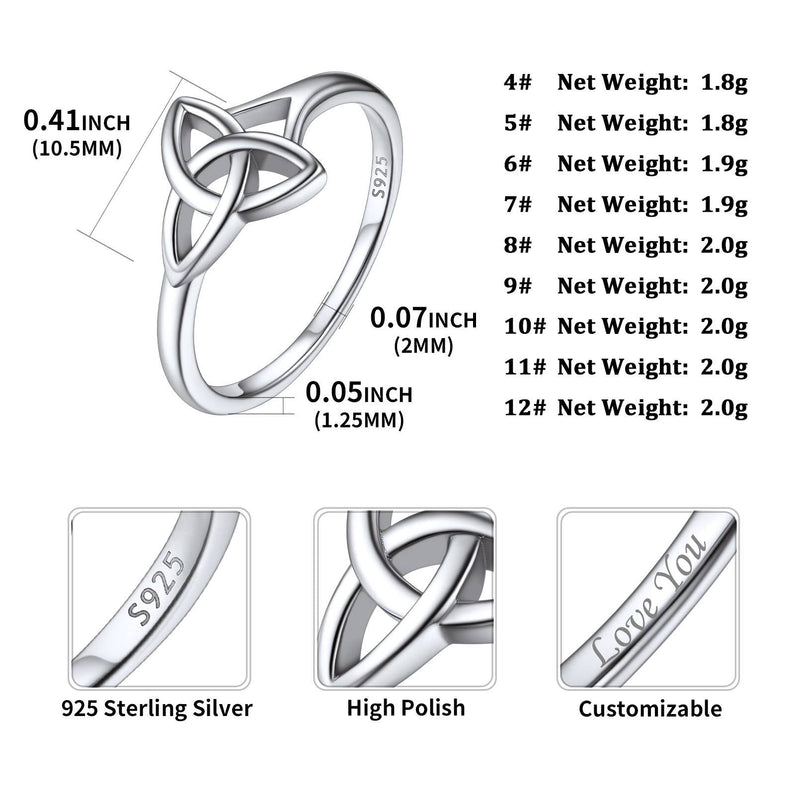 Faithheart Sterling Silver Celtic Knot Ring