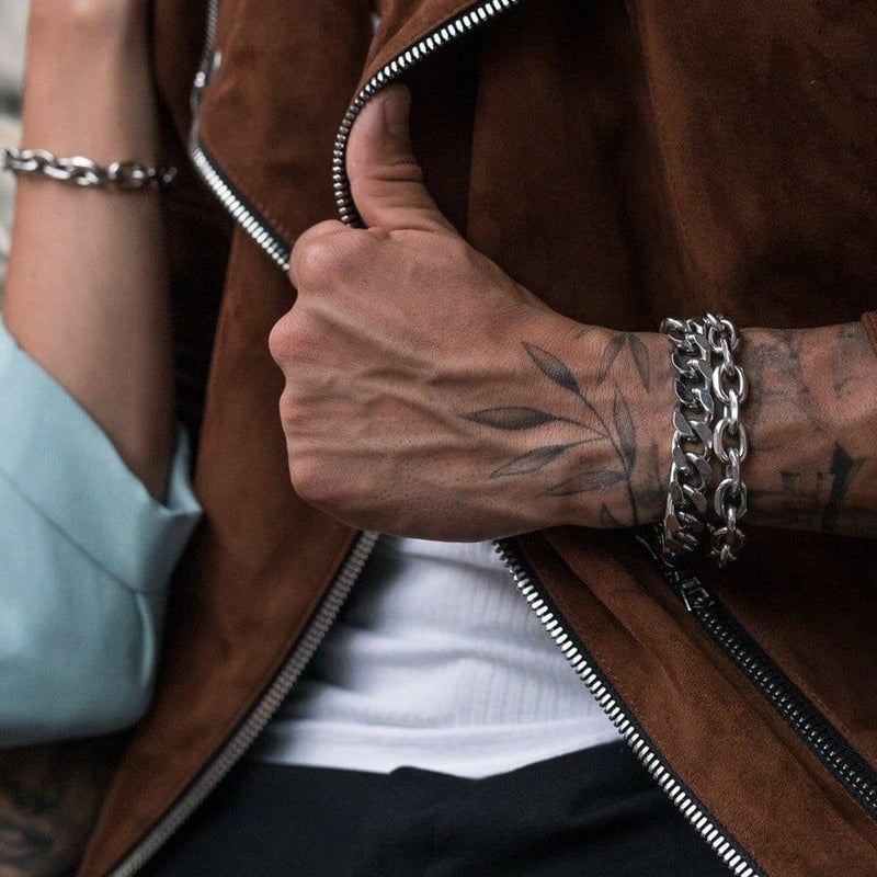 Stainless Steel Rolo Link Bracelet for
