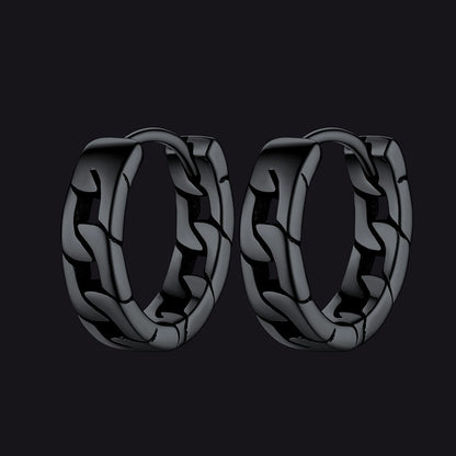 Sterling Silver Small Leaf Hoop Huggie Earrings for