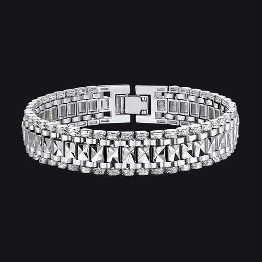 Chunky Watch Strap Link Chain Bracelet for