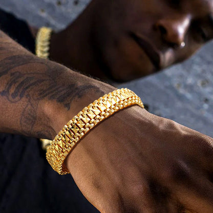 Chunky Watch Strap Link Chain Bracelet for