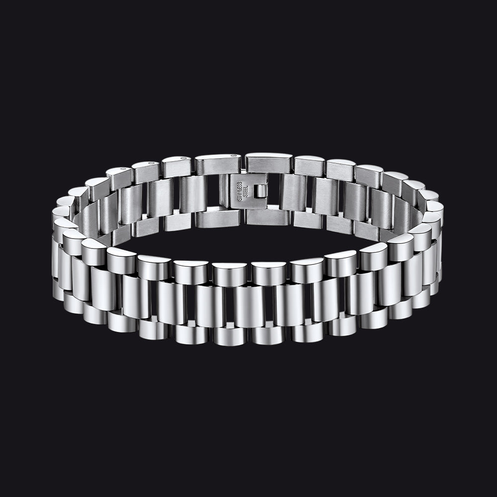 15mm Chunky Watch Band Chain Bracelet Watch Strap Bracelet for