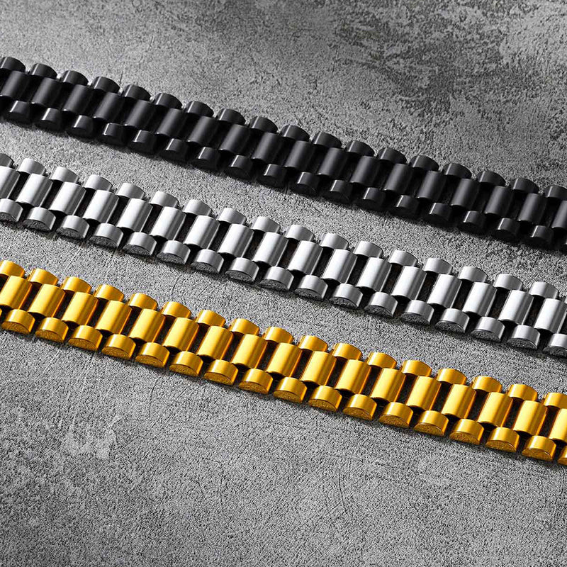 15mm Chunky Watch Band Chain Bracelet Watch Strap Bracelet for