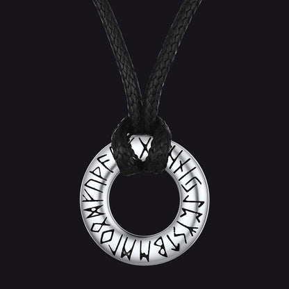 Viking Mobius Infinity Necklace Adjustable Leather Chain for
