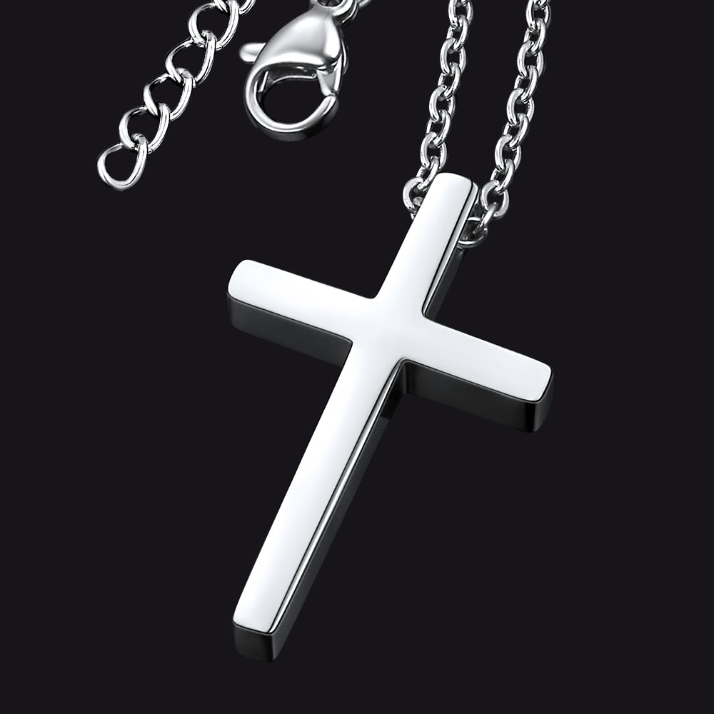 Classic Cross Necklace Christian Faith Pendant for