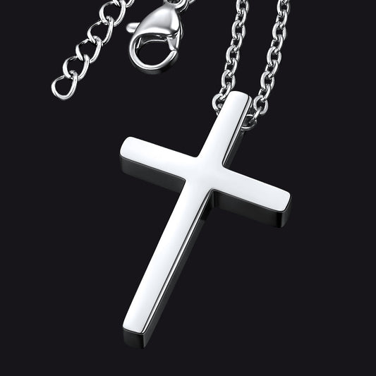 Classic Cross Necklace Christian Faith Pendant for