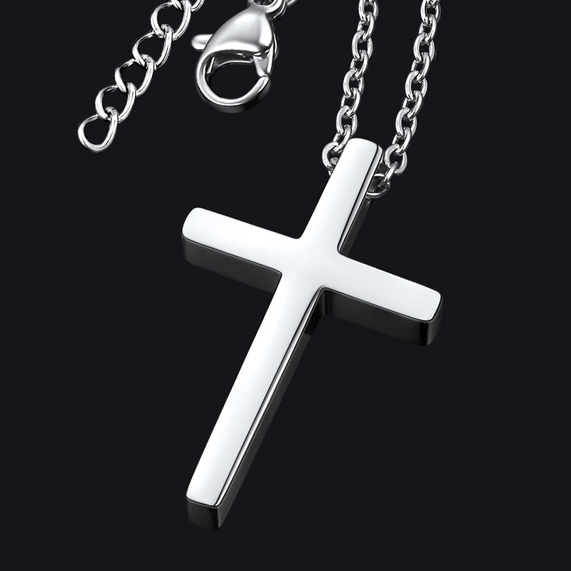 Classic Cross Necklace Christian Faith Pendant for
