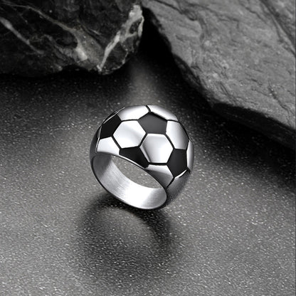 Sport Cool Football Ring Stainless Steel for Fans