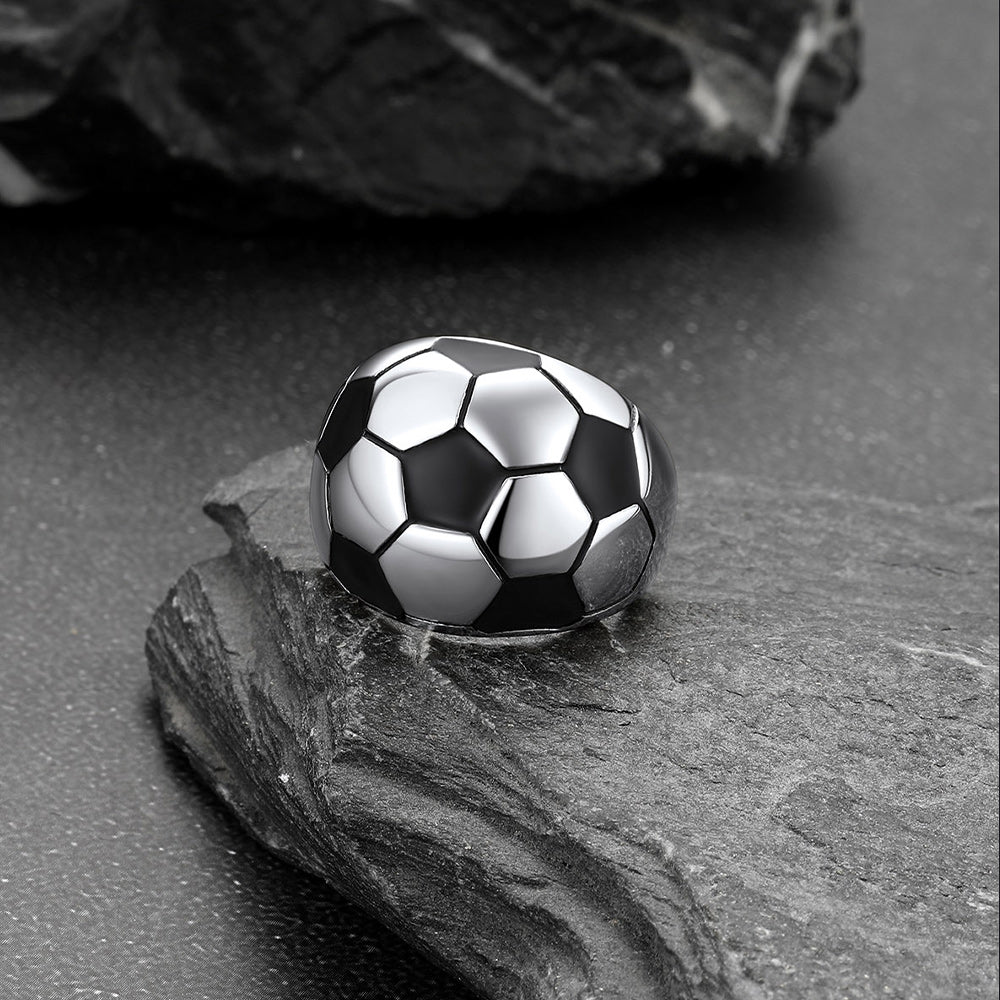 Sport Cool Football Ring Stainless Steel for Fans