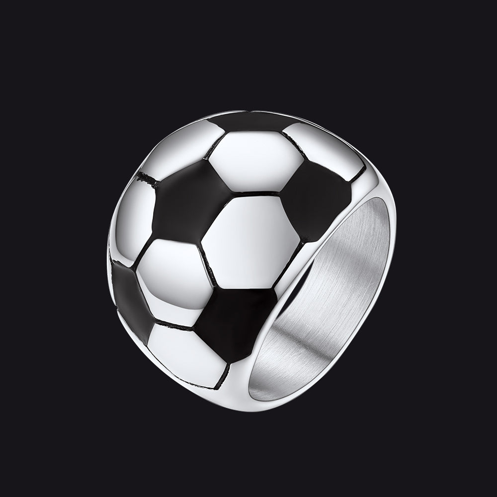 Sport Cool Football Ring Stainless Steel for Fans