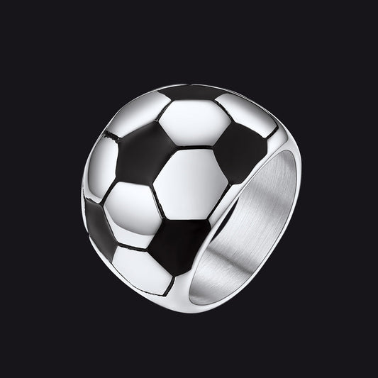 Sport Cool Football Ring Stainless Steel for Fans