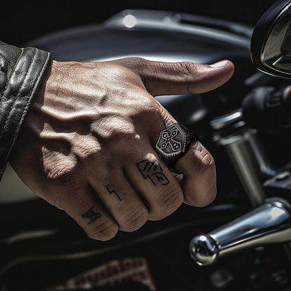 Shield Crusader Templar Cross Stainless Steel Ring for