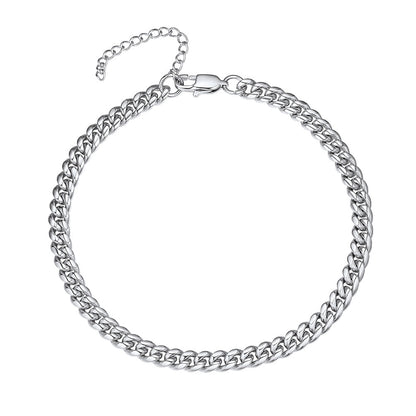 Cuban Chain Anklet Summer Beach Jewelry for