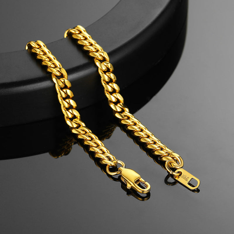 Stainless Steel Cuban Link Curb Bracelet for
