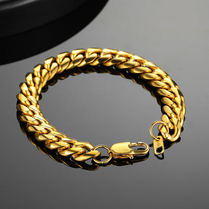 Stainless Steel Cuban Link Curb Bracelet for