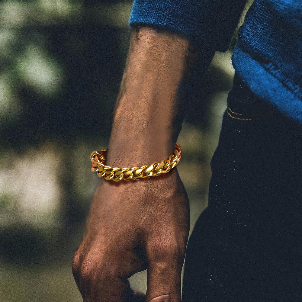 Stainless Steel Cuban Link Curb Bracelet for