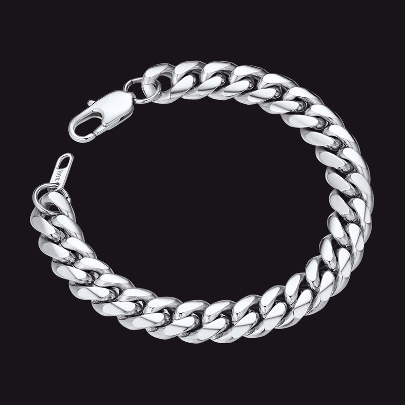 Stainless Steel Cuban Link Curb Bracelet for