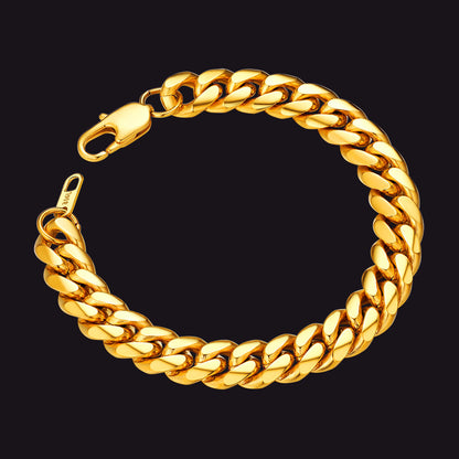 Stainless Steel Cuban Link Curb Bracelet for