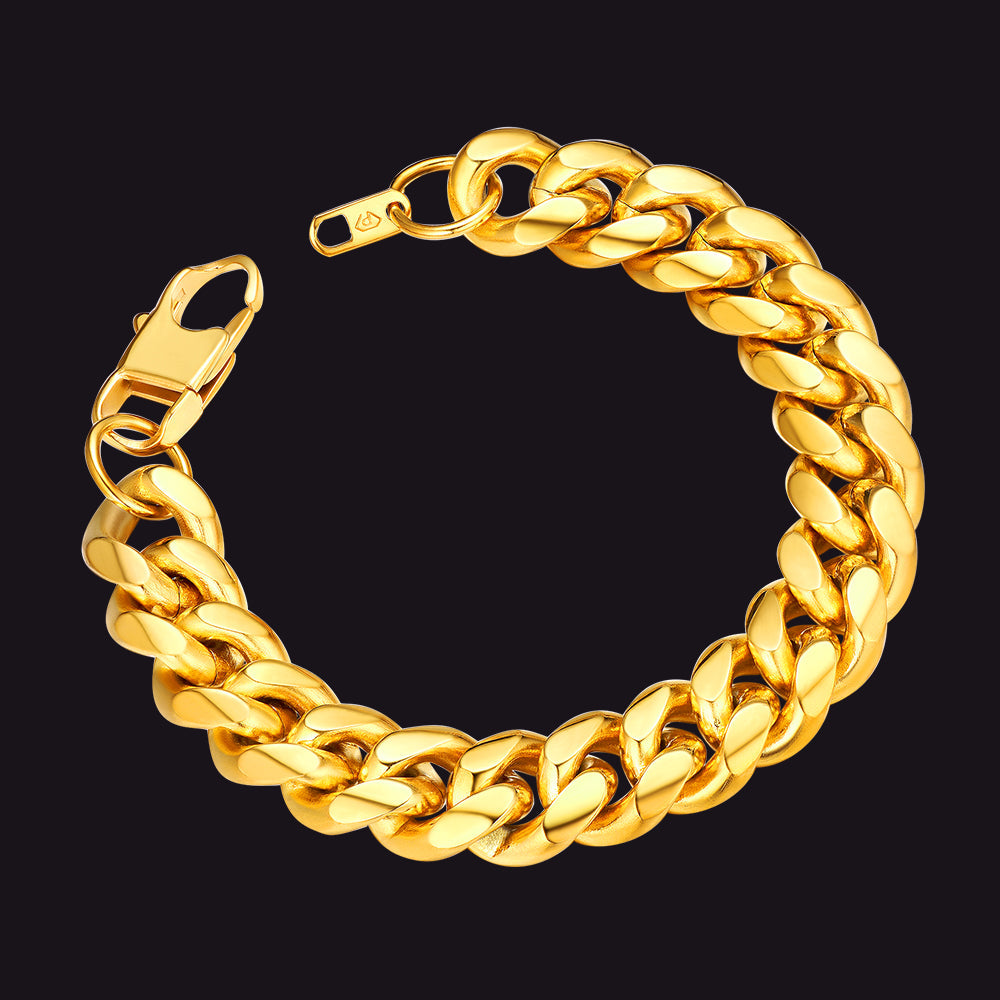 Stainless Steel Cuban Link Curb Bracelet for