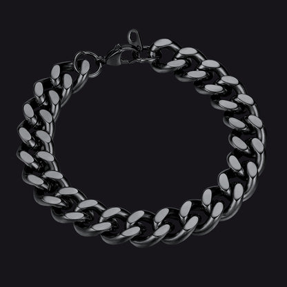 Thick Cuban Chain Link Bracelet for 5/7/9/12mm Width