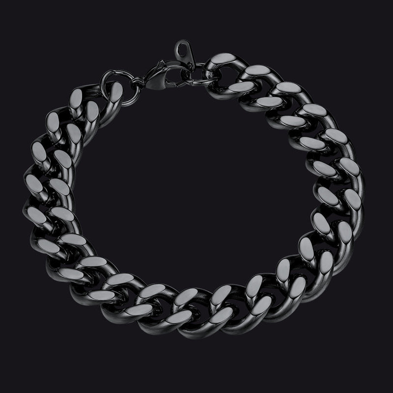 Thick Cuban Chain Link Bracelet for 5/7/9/12mm Width