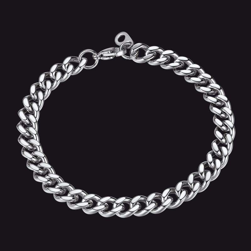 Thick Cuban Chain Link Bracelet for 5/7/9/12mm Width