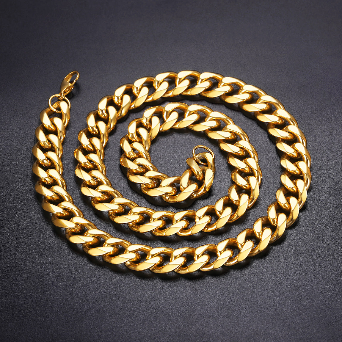 Chunky Miami Curb Cuban Link Chain Necklace for