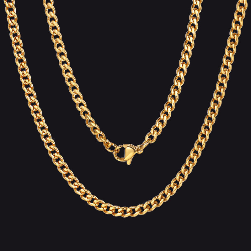 Chunky Miami Curb Cuban Link Chain Necklace for