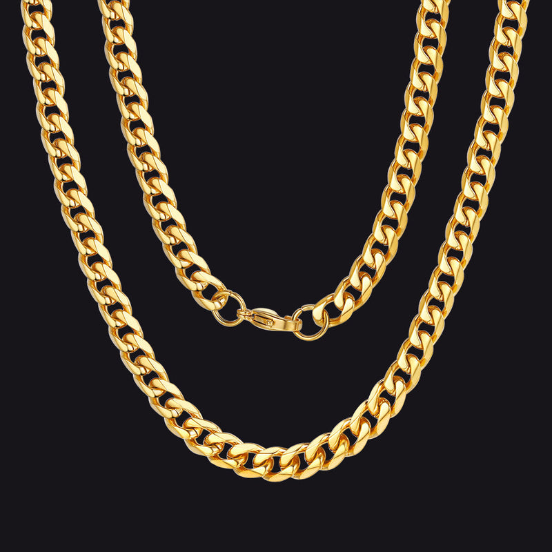 Chunky Miami Curb Cuban Link Chain Necklace for