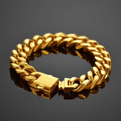 Miami Cuban Link Chain Bracelet 5/7/9/12mm Width for