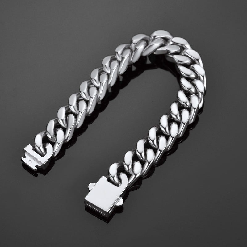 Miami Cuban Chain Bracelet 5/7/9/12mm Width Birthday Gift for