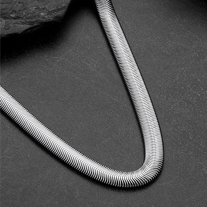 2mm Thin & 8mm Bold Snake Chain Set for