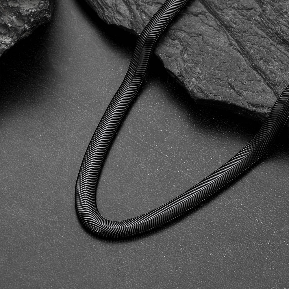 2mm Thin & 8mm Bold Snake Chain Set for