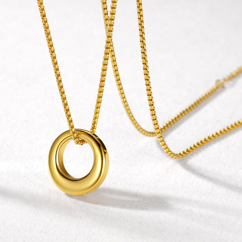 Custom Circle of Life Urn Ashes Necklace Cremation Jewelry