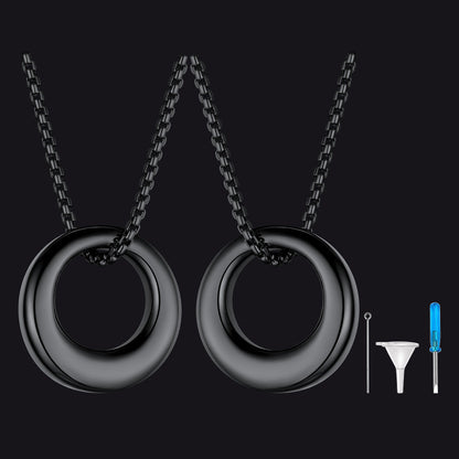 Custom Circle of Life Urn Ashes Necklace Cremation Jewelry