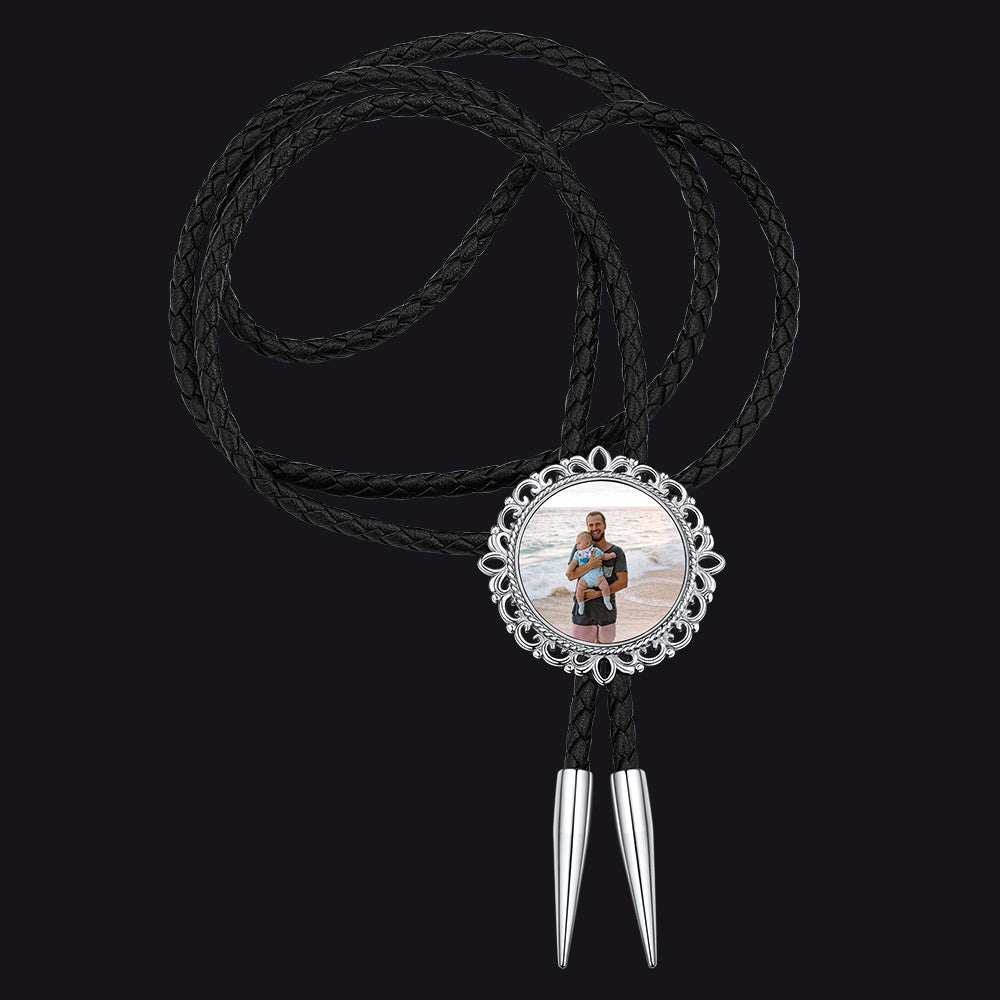 Customized Memorial Wedding Photo Bolo Ties for